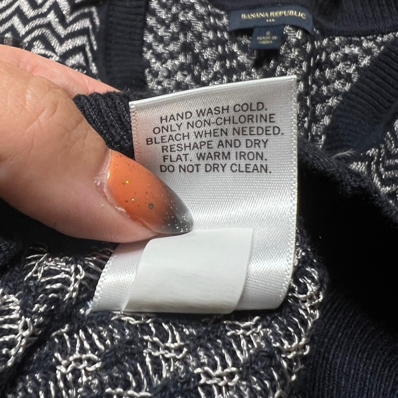 Banana Republic Metallic Zigzag Cardigan size S - Picture 11 of 15